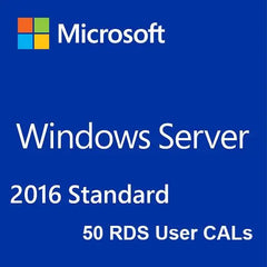 Microsoft Windows Server 2016 Standard 50 RDS User CAL