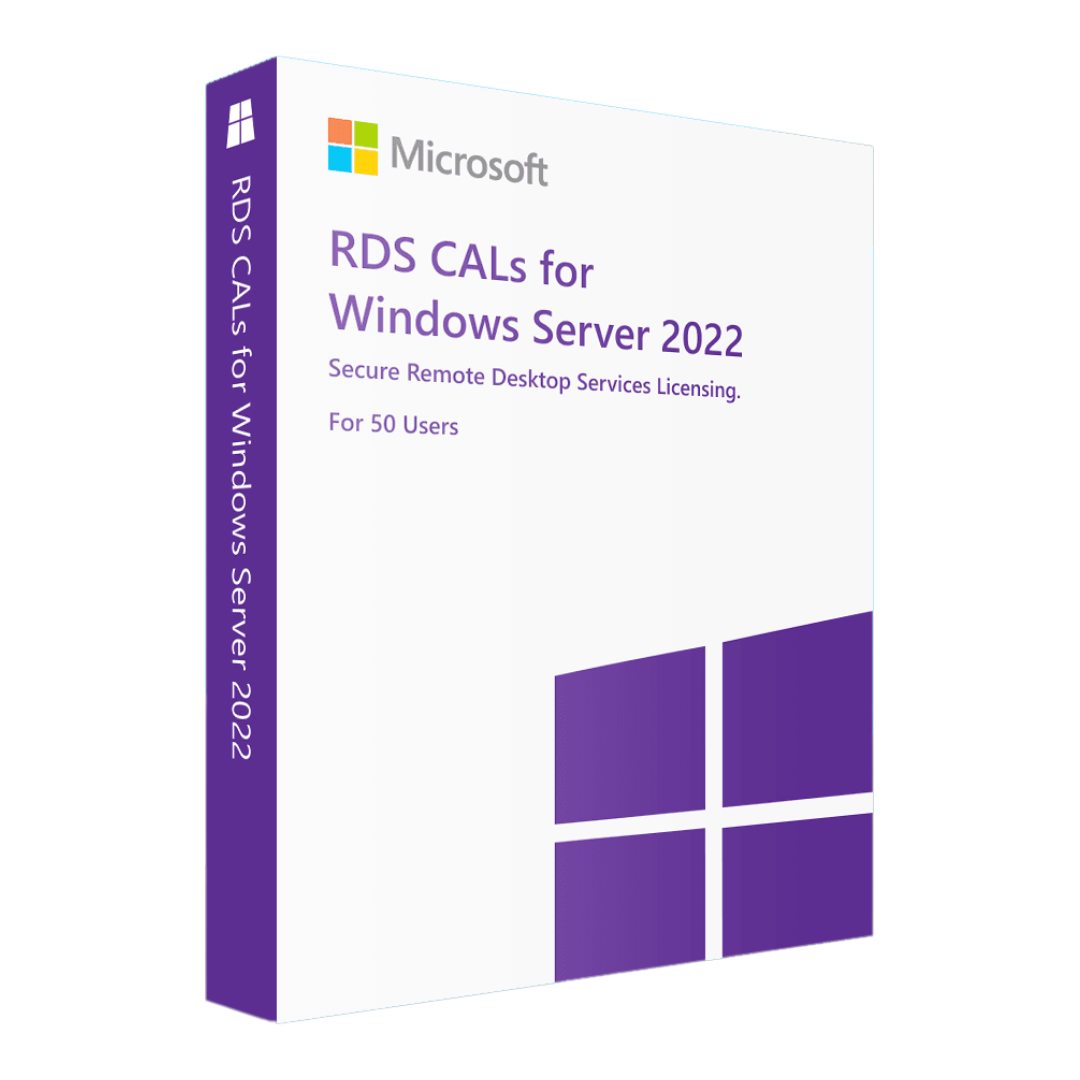 Windows Server 2022 RDS – 50 User CALs