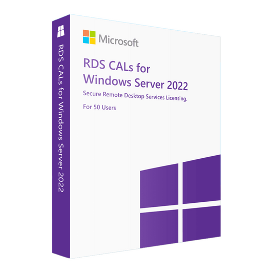 Windows Server 2022 RDS – 50 User CALs