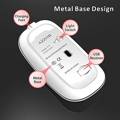 Rechargeable LED Wireless Slim Mouse