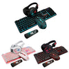 4Pcs/Set Illuminated Wired USB Keyboard + Gaming Mouse + Mouse Pad + Backlight Headset