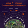 BENTOBEN 7.1 Surround Sound Wired USB Gaming Headset with Breathing RGB Light