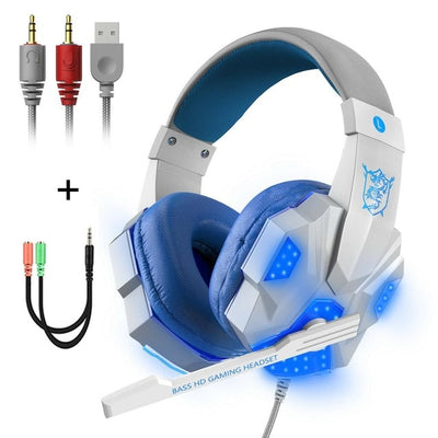 BENTOBEN 7.1 Surround Sound Wired USB Gaming Headset with Breathing RGB Light
