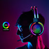 BENTOBEN 7.1 Surround Sound Wired USB Gaming Headset with Breathing RGB Light