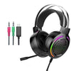 BENTOBEN 7.1 Surround Sound Wired USB Gaming Headset with Breathing RGB Light