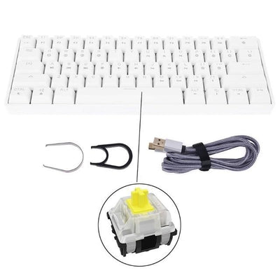 Gateron Mechanical Keyboard USB Wired LED Backlit Axis Gaming Keyboard