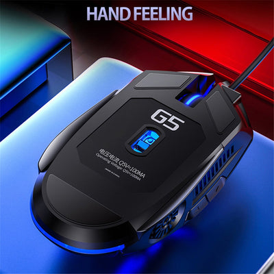 Colorful Luminous USB Wired Gaming Mouse 6 Button