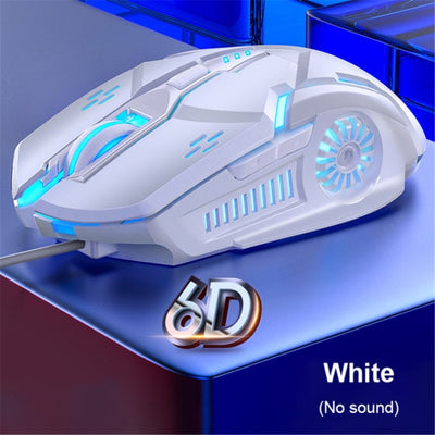 Colorful Luminous USB Wired Gaming Mouse 6 Button