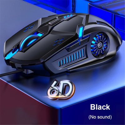 Colorful Luminous USB Wired Gaming Mouse 6 Button
