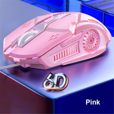 Colorful Luminous USB Wired Gaming Mouse 6 Button