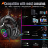 7.1 Bass Stereo RGB Gaming Headphones with Microphone For PS4 PlayStation 5