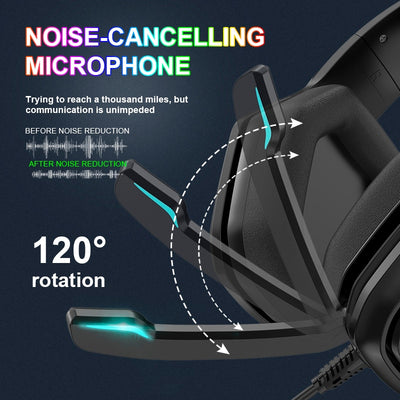 7.1 Bass Stereo RGB Gaming Headphones with Microphone For PS4 PlayStation 5