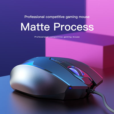 6 Buttons Professional LED USB Wired Gaming Optical Mouse Adjustable 2400DPI