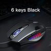 6 Buttons Professional LED USB Wired Gaming Optical Mouse Adjustable 2400DPI